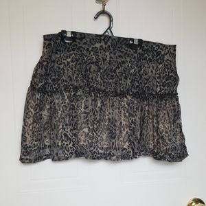 Animal print skirt XL NWT